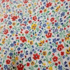 ユニクロ×リバティ コラボ　小花柄ブラウス　Aライン　麻100％