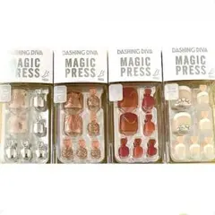 【新品】4箱セット DASHING DIVA MAGICPRESS ネイルチップ