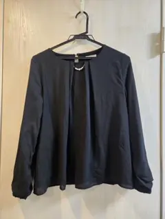 Honeys GLACIER ブラック 裏起毛 ハニぽか 長袖 トップス M