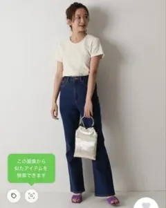 【美品】U by Spick&span♡ジャガードフラワーT Fのサムネイル