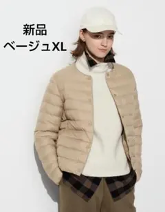 新品未使用　ユニクロ　パフテックコンパクトジャケット　ベージュXL
