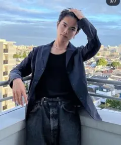 miu miu 2000 襟 リブ切り替え ジャケット