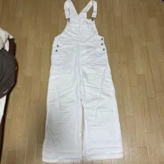 GU ホワイトデニムサロペット