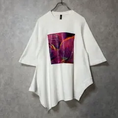 AULA AILA アウラ アイラ 別注 リーフ プリントＴシャツ ホワイトのサムネイル