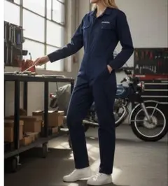 【人気完売品】GU HONDA コラボ ネイビー オールインワン つなぎ 作業服のサムネイル