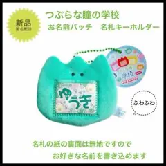 つぶらな瞳の学校　おなまえバッジ　名札　名前 キーホルダー　マスコット　みどり