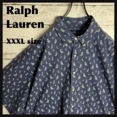 POLO ラルフローレン◎XXXL 半袖 シャツ ロゴ D403