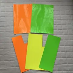蛍光シールシート 黄緑 黄色 オレンジ