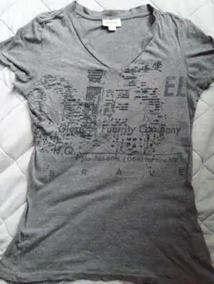 DIESEL グレー Vネック Tシャツ XS