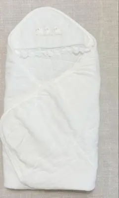 ベビー用 フード付きおくるみ ブランケット 80cm×80cm