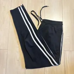 サイドライン レギンスパンツ Mスパッツ 黒白