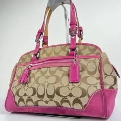 COACH signature bag Y2K suede Hamptons