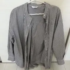 URBAN RESEARCH ストライプシャツ　バンドカラー