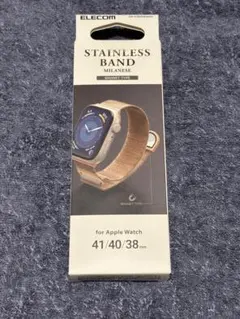 ELECOM ステンレスバンド 41/40/38mm ピンクゴールド