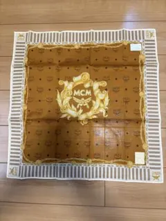 MCM ハンカチ ブラウン チェーン柄