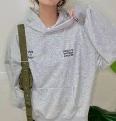 【新品】しまむら　NOOOON グレー プルオーバー　L