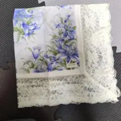 pierre cardin 花柄 レース ハンカチ