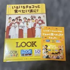 LOOK × Snow Man クリアファイルとステッカーセット