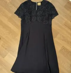 Chum　ネイビー　ワンピース　レース