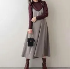 ナチュラルクチュール パイピング 2way キャミワンピース