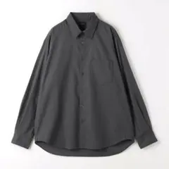 【新品・タグ付き】コットン シルク ボイル ジャストルーズ シャツ M