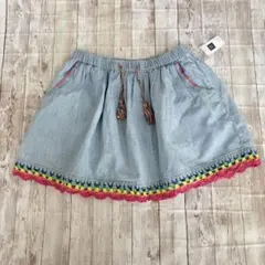新品未使用!! GAP Kids デニムスカート 120cm 子供服　女の子のサムネイル