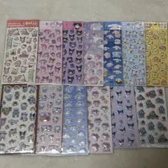 サンリオ ぷくっとシール ダイソー 13枚セット