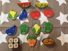 LION 野菜・寿司・お茶犬マグネット13個セット売り⭐︎