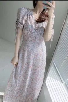 【SNIDEL】バリエーションマーメイドプリントワンピース