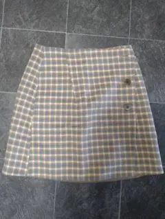 【新品未使用】ウール70%　ユナイテッドアローズ　チェック柄スカート