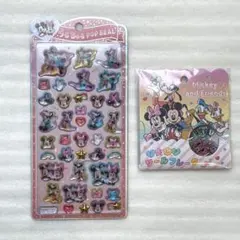 【匿名配送】 うるちゅるポップシール おはじきシールフレーク ミッキー ミニー