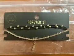 【新品未使用】 FOREVER 21 チョーカー ネックレス ブラック ゴールド