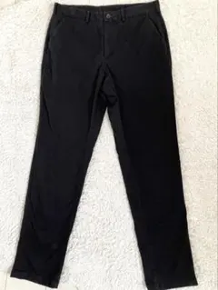 GU ジーユー　ストレッチスリムチノ　丈長め　ブラック　85cm