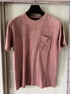 NEPENTHES パイル地 ポケットTシャツ ピンク Sサイズのサムネイル