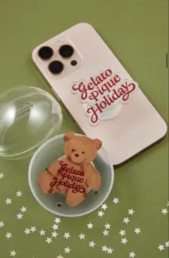 ジェラートピケスマホグリップ 2個セット クリスマスガチャ 表参道 限定