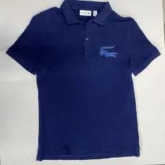 新品 【ラコステ】 定価1.7万　ビッグワニ　ポロシャツ　オーガニックコットン　サイズ3　(M)　モスブルー　LACOSTE　ラコステジャパン