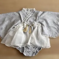 【新品】バースデイ cottoli コトリ ベビー 袴ロンパス サックス 80