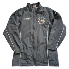 NIKE BAUER コラボ ナイロン トラックジャケット 刺繍ロゴ ストライプ