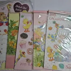 d*3様 スージーズー 壁掛けカレンダー 2010～2013 未使用品中古品書きのサムネイル