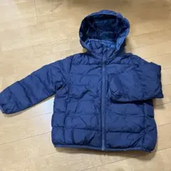ユニクロ　ネイビー ダウンコート　フード取り外し可