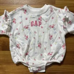 GAP 花柄ロンパース フリル付き 60 3-6months