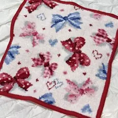 リボン柄　フェイラー　ハンカチ