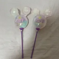 ディズニー　40周年　手持ちバルーン　2本セット