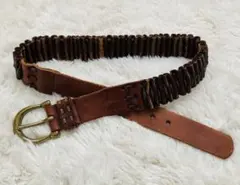 ヴィンテージ調 本革レザーベルト 幅広4.5cm 重厚感 ユニセックス