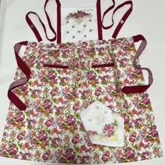 桂由美 YUMI KATSURA 花柄 エプロン ハンドタオル付 レトロのサムネイル