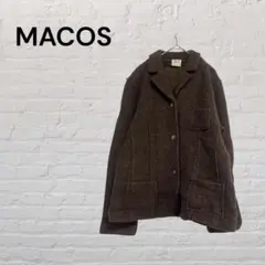 MACOS ウールジャケット M ブラウン テーラードジャケット ウール98%