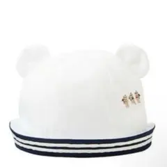 ファミリア　帽子　耳付きセーラー帽 マリンハット　familiar クマ耳