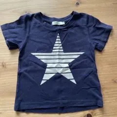BEAMS mini スタープリント Tシャツ ネイビー 90のサムネイル