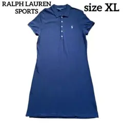 レア　ラルフローレン　スポーツ　ポロワンピース　胸刺繍ロゴ　大きいサイズ