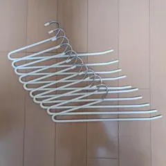 滑らない＆超掛かけやすい　パンツ＆スカートハンガー　10本セット